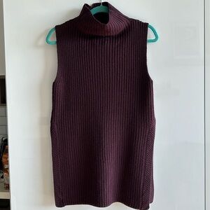 Wilfred Italian wool sleeveless cowl neck sweater